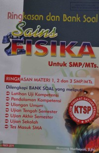 Ringkasan dan Bank Soal SAINS fisika untuk SMP-MTs